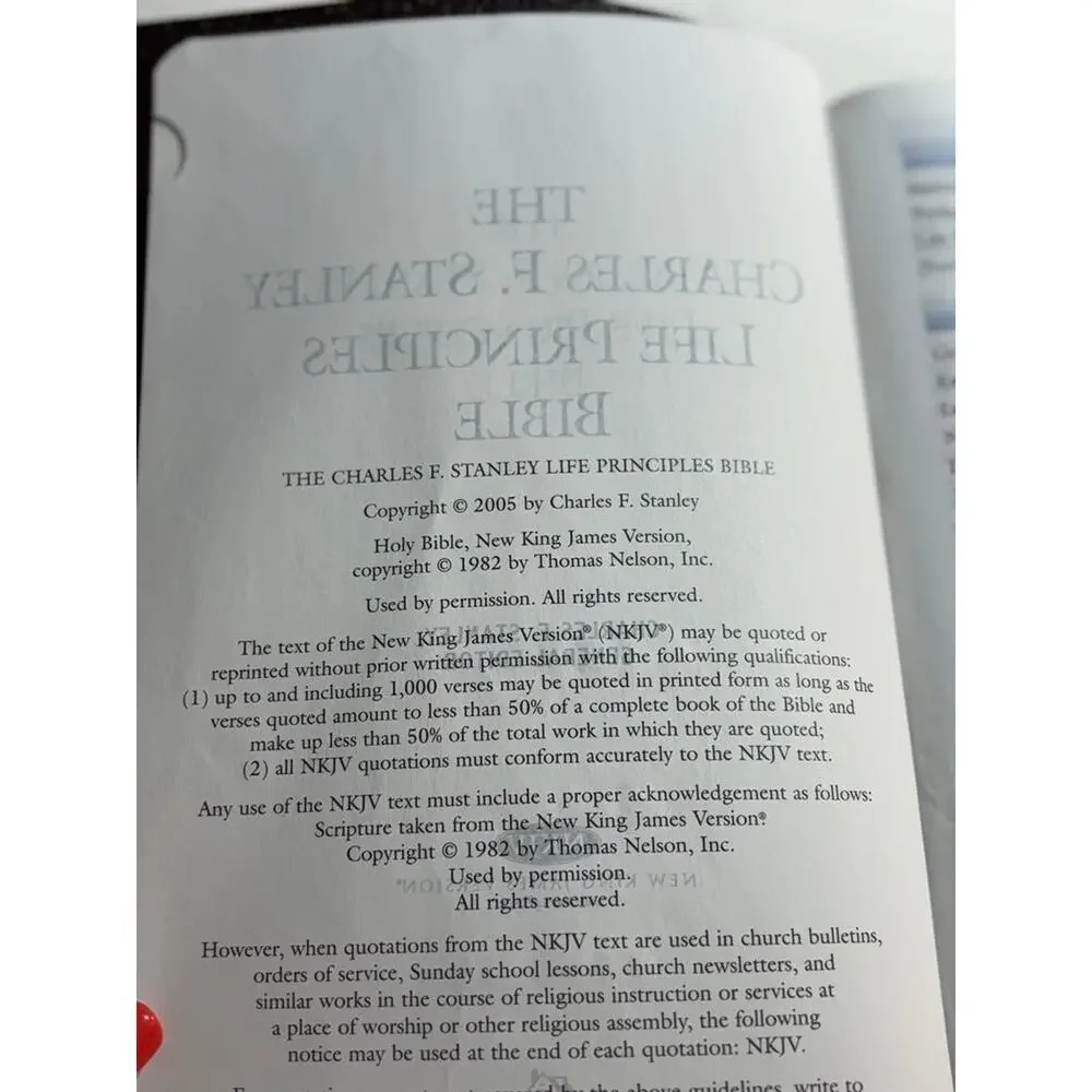 Charles F. Stanley Life Principles Bible